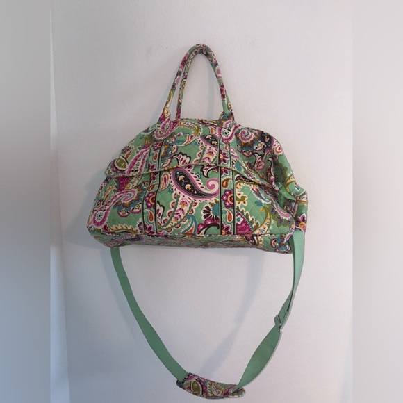 Vera Bradley Tutti Frutti Paisley Weekend Duffle Bag w/Shoulder Strap - Picture 16 of 16